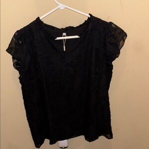 Elegant Black Women's Top
